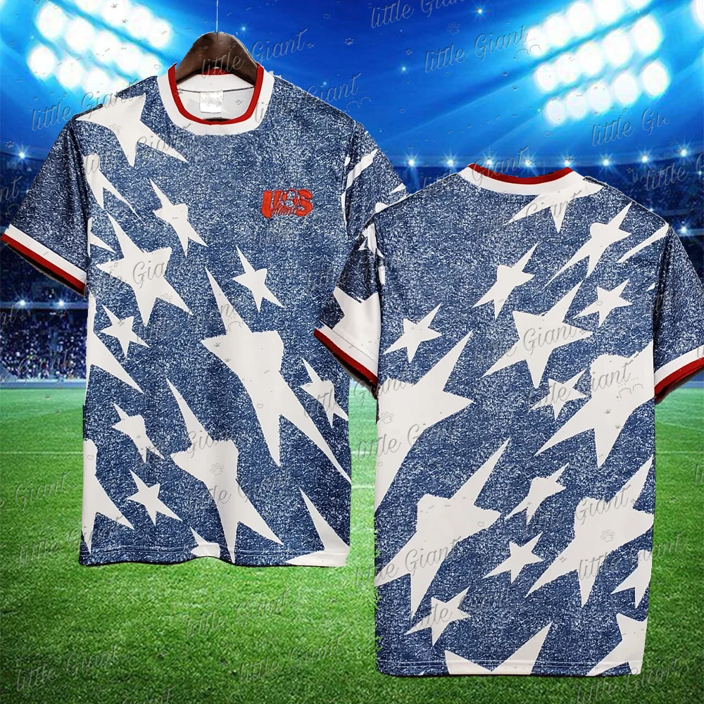 American Men's Retro Striped Sports T-Shirt 3d Printing Short Sleeve Outdoor Running Training Shirt Casual Tops Summer