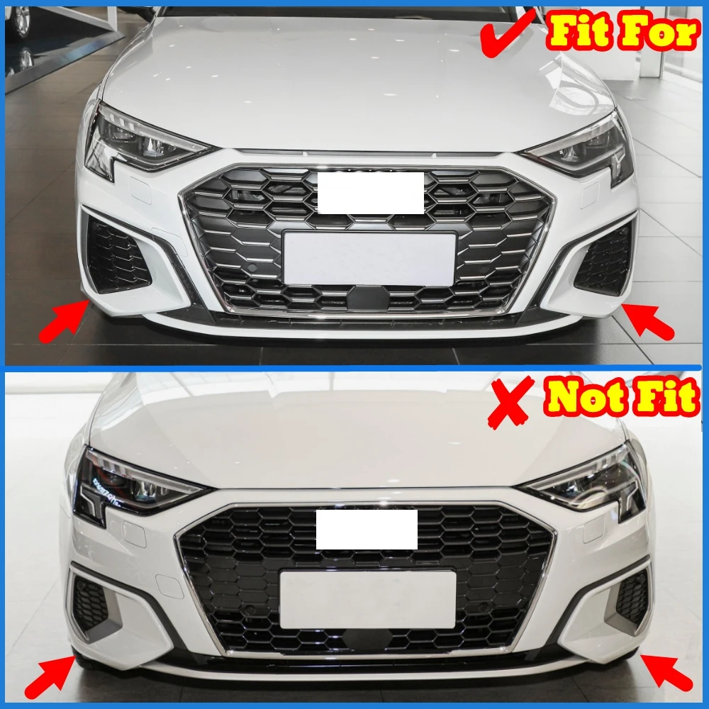 Auto Frontspoiler Lippe untere Splitter Klinge Schutz platte Auto Kit für  Audi Q8 2019 2020 2021 2022 2023 - AliExpress