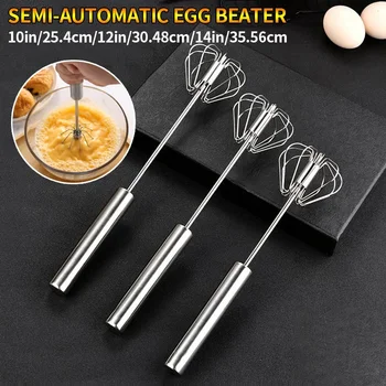 Stainless Steel Manual Egg Beater 2