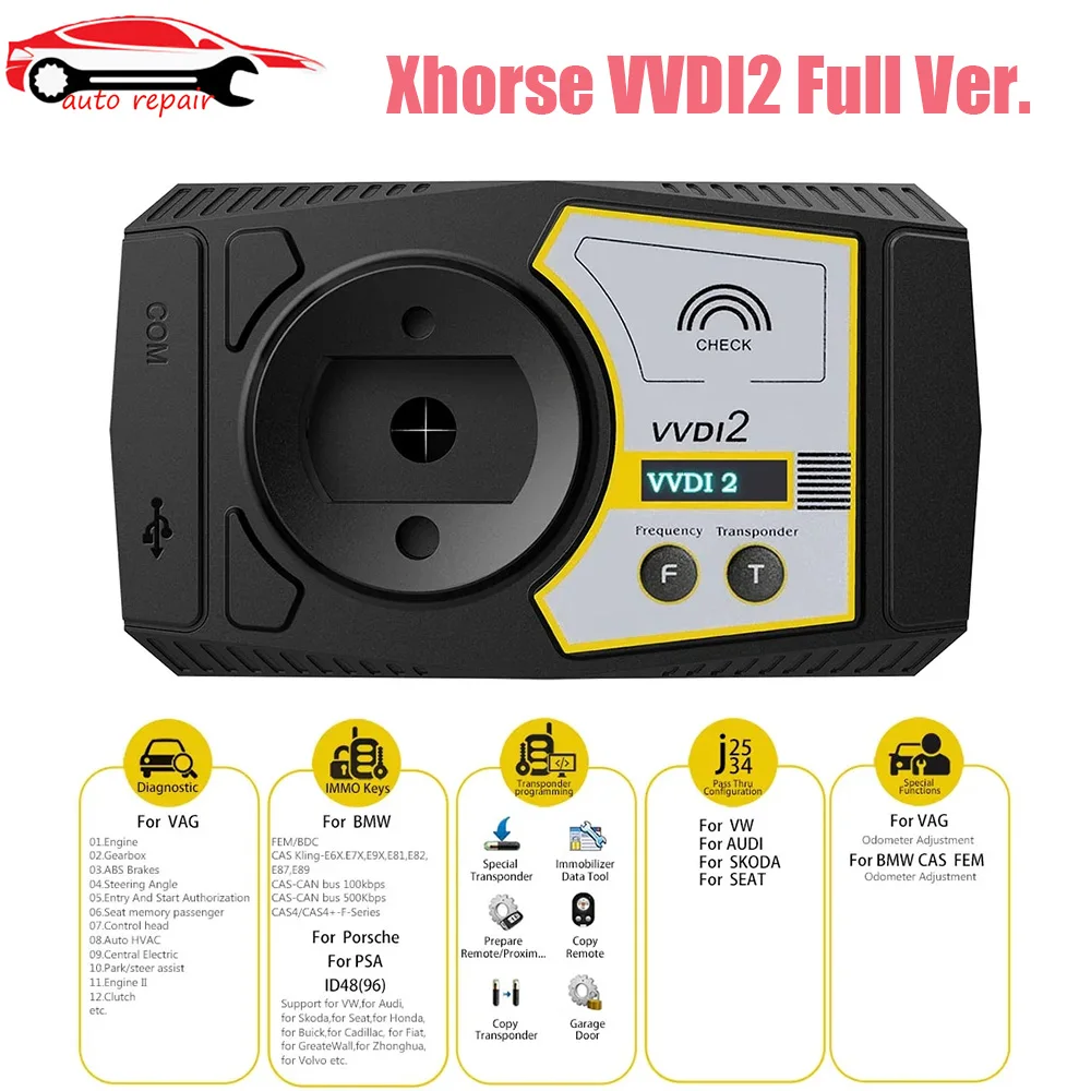 

Полная версия V7.3.5 Xhorse VVDI2 с OBD48 + 96 бит 48-Клон + MQB + Фем/BDC для BMW с 13 авторизацией в комплекте