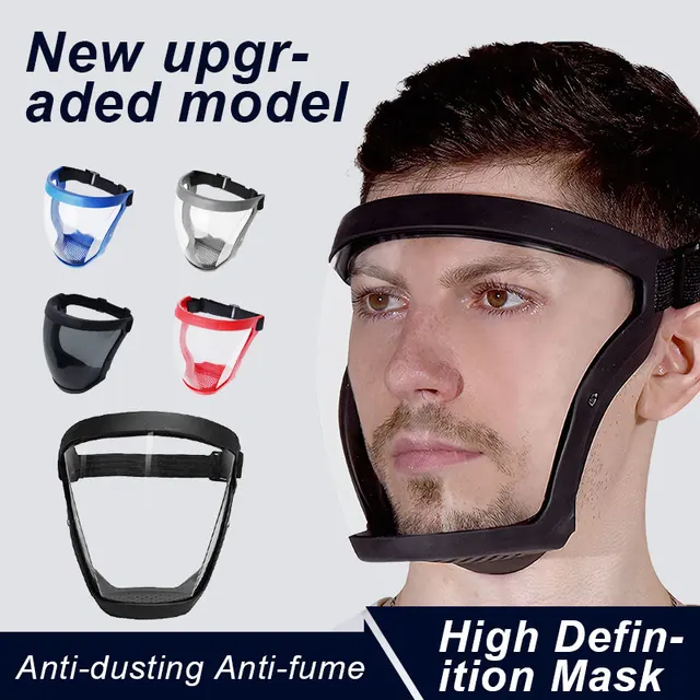 Safety Mask Full Face Shield Transparent with Filters: Protect Yourself with Style and Convenience