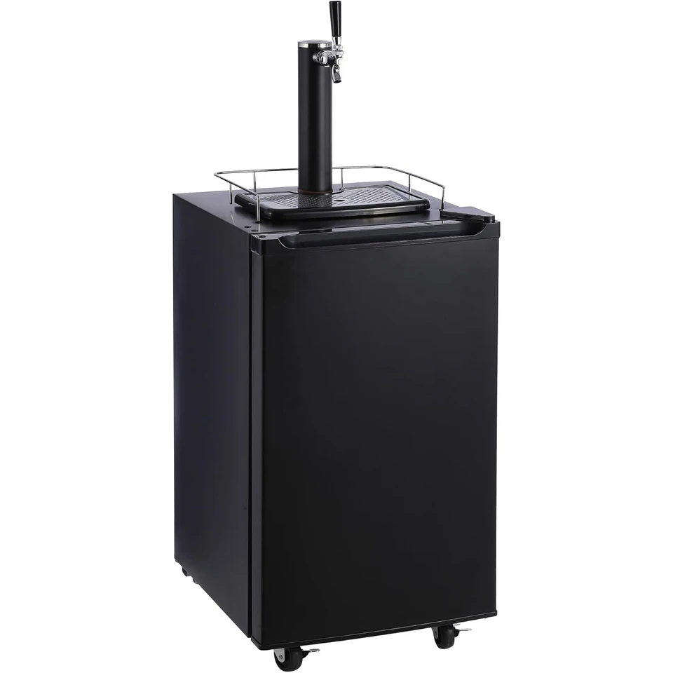 Stainless Steel Beer Kegerator with Drip Tray