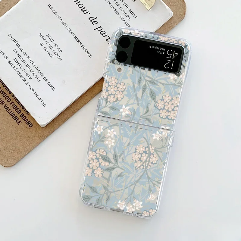 Floral Clear Phone Case for Foldable Devices - Special Edition
