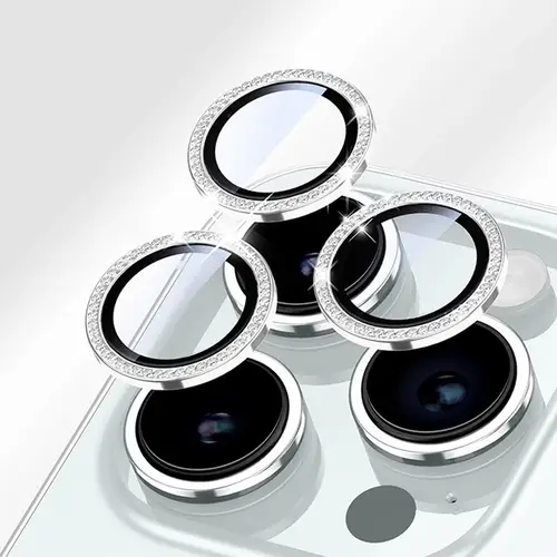 Bling Glitter Diamond Camera Lens Protector Case For iPhone 17 16 15 14 13 12 11 Pro Max Plus Sreen Protectors Film For iPhone17 - Image 9