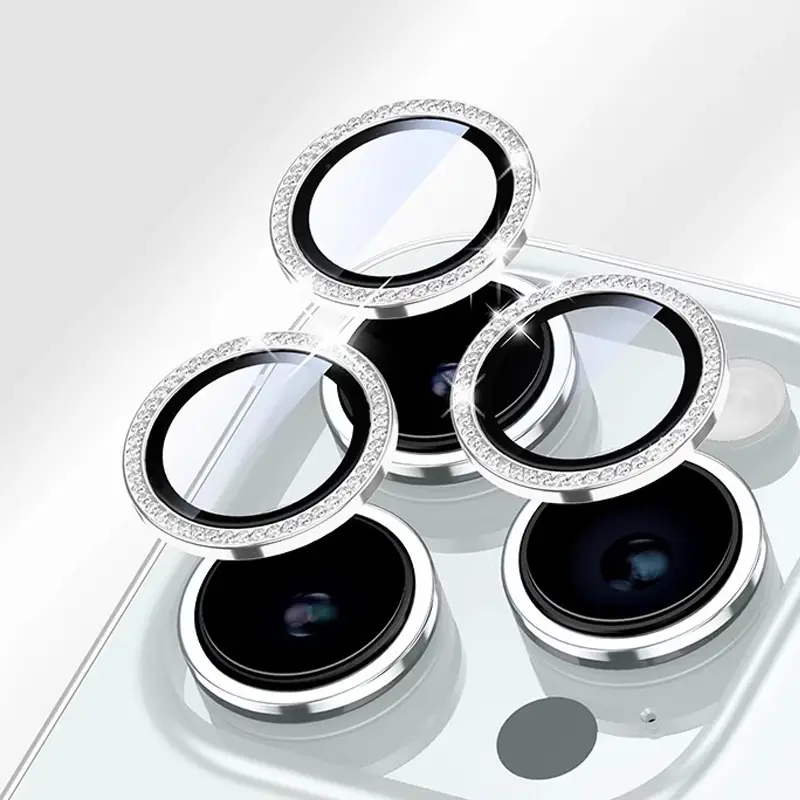 Bling Glitter Diamond Camera Lens Protector Case For iPhone 17 16 15 14 13 12 11 Pro Max Plus Sreen Protectors Film For iPhone17 - Image 9