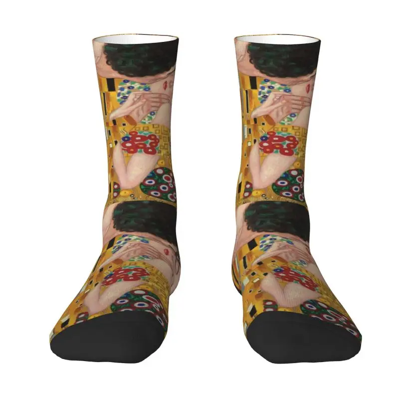 

Harajuku The Kiss By Gustav Klimt Socks Women Men Warm 3D Print Painting Art Football Sports Socks