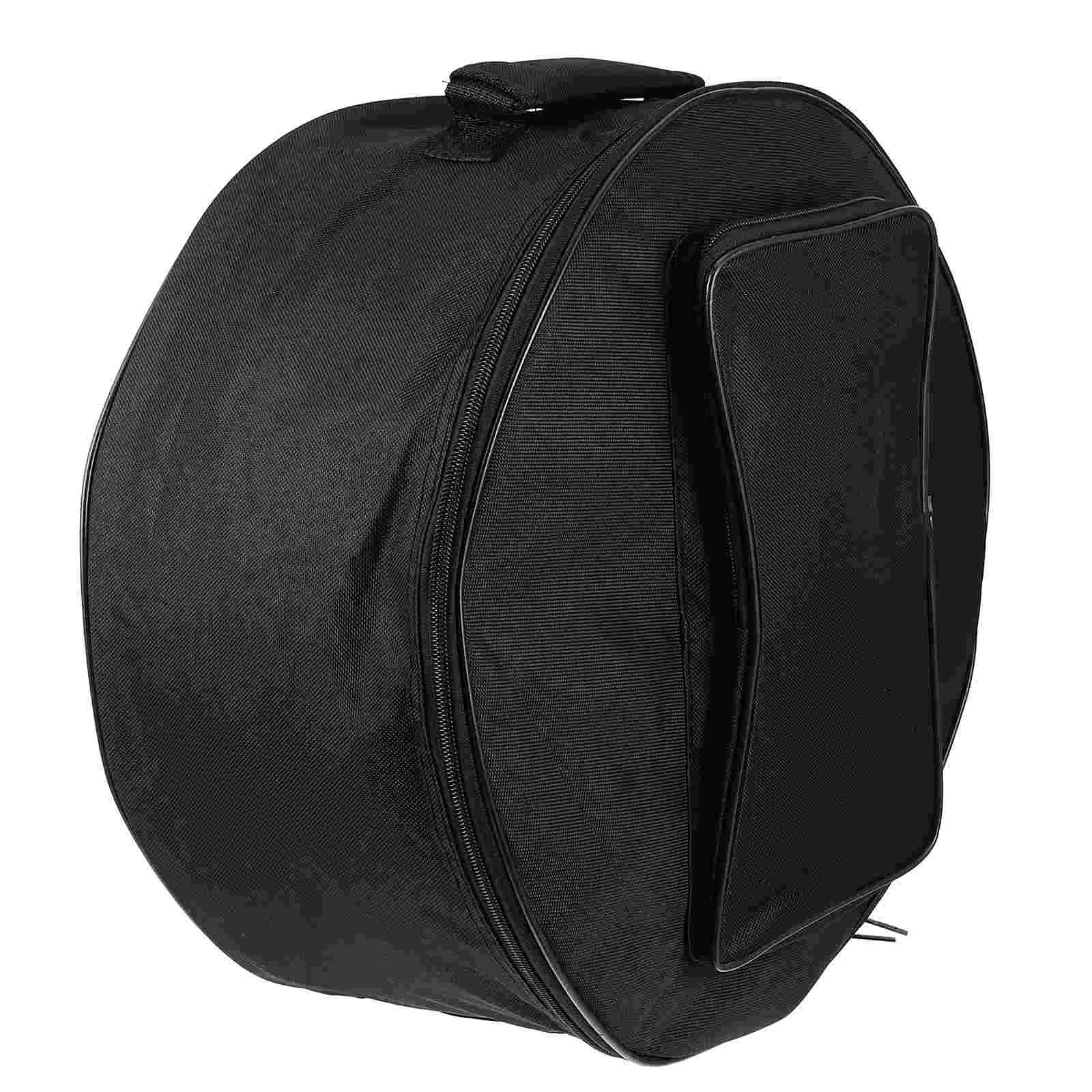 

13-14inch Practice Drum Pad Portable Practice Drum Pad Drum Case Black Container Lid Percussion Accessories Oxford Cloth Travel