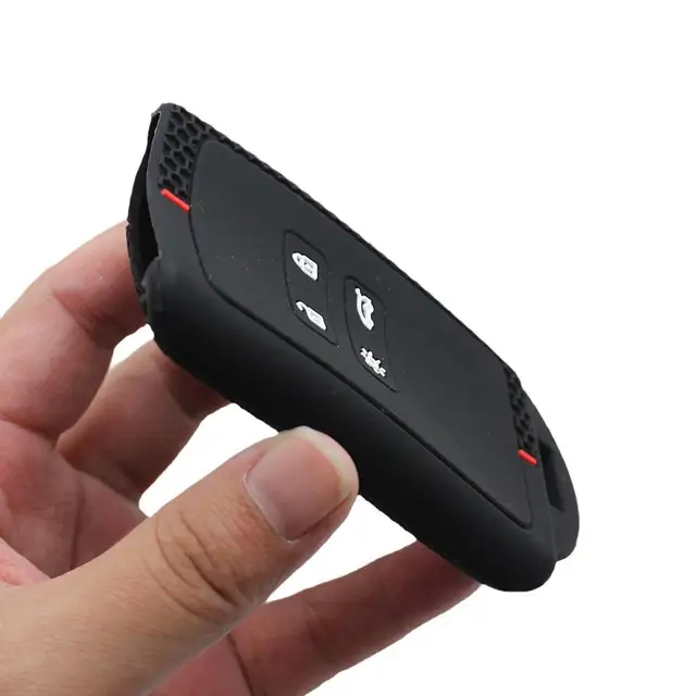 Custodia In Silicone Per Chiavi Auto 4 Pulsanti - Nero | Compatibile Renault Megane, Clio, Captur - Foto 4