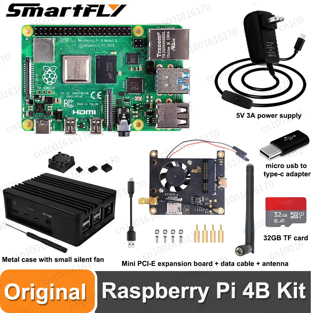 Official Original Raspberry PI 4B Board Raspberry Pi 4 Model B Controller  Board Demo Board RAM 1GB/2GB/4G/8GB 4 Core CPU 1.5Ghz - AliExpress