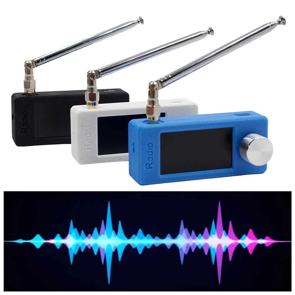 New SI4732 Portable Radio 1.9inch IPS Screen Pocket Mini Radio 0.5-108mhz LSB USB AM FM All Band Radio Receiver with Antenna HF