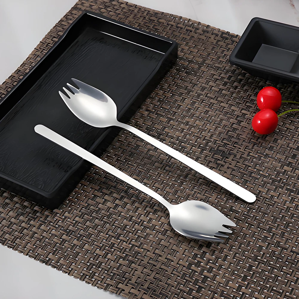 Stainless Steel Cutlery Set Spork 5/10/20Pcs Long Handle Portable