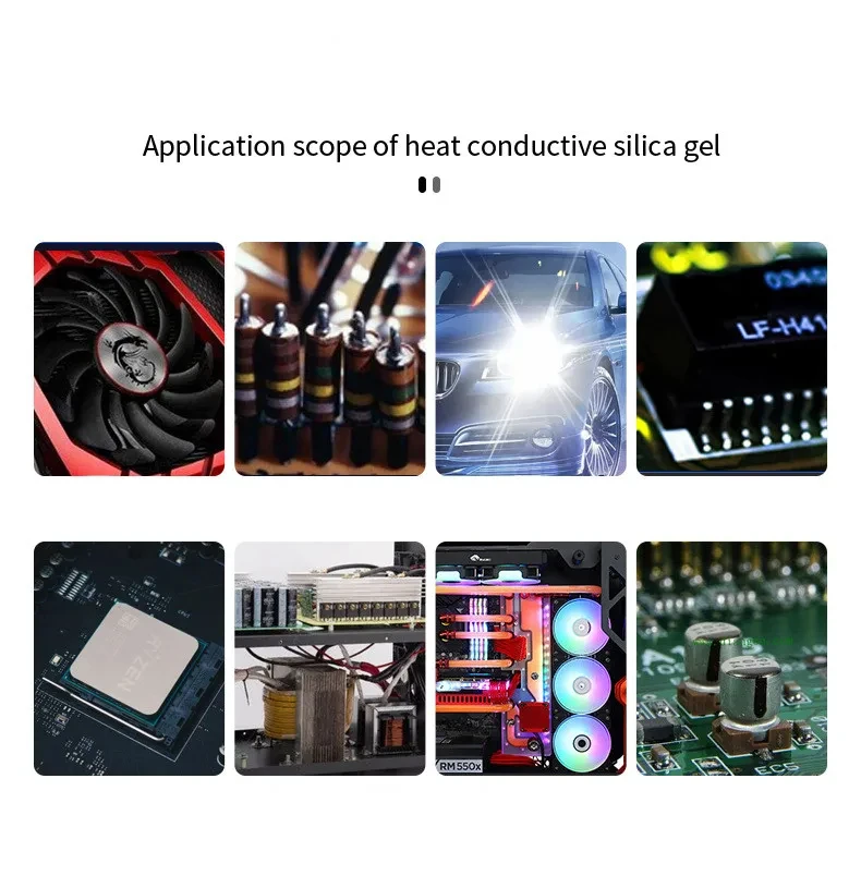 1.93W/m-k HY510 10g/30g Silicone Thermal Paste Heat Transfer Grease Heat Sink CPU GPU Chipset Notebook Computer Cooling Syringe