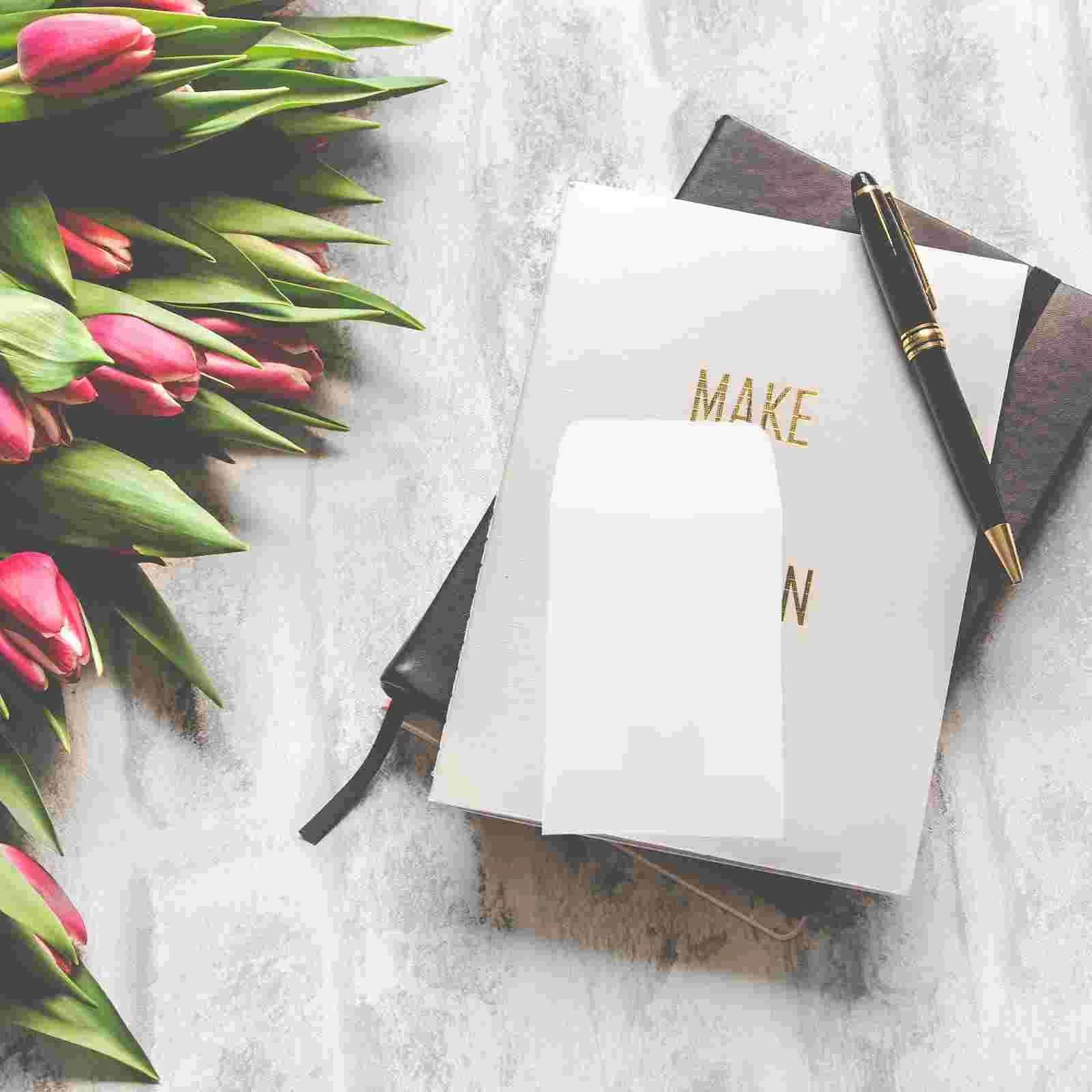 50 Pcs Mini Envelopes Hangtag Envelopes Small Cards Coin Envelope Transparent Small Bag Clear Envelope Paper