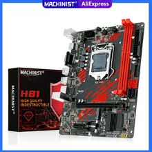 MACHINIST-placa base H81 LGA 1150, compatible con Xeon E3 V3 v4 CPU Core i3 i5 i7 procesador DDR3 RAM HDMI Nvme M.2 Slo H81M-PRO S1