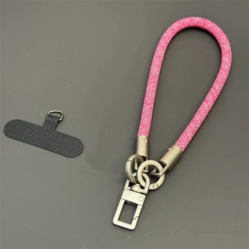 Luxury Braided Mobile Wrist Lanyard with Anti-Fall Handheld Pendant