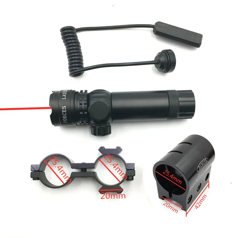 Guns Red/Green Laser Pointer Remote Suit 25.4/30mm Ring 20mm Rail Switch for Hunting Sights laser pointer laser sight red dot laser sight