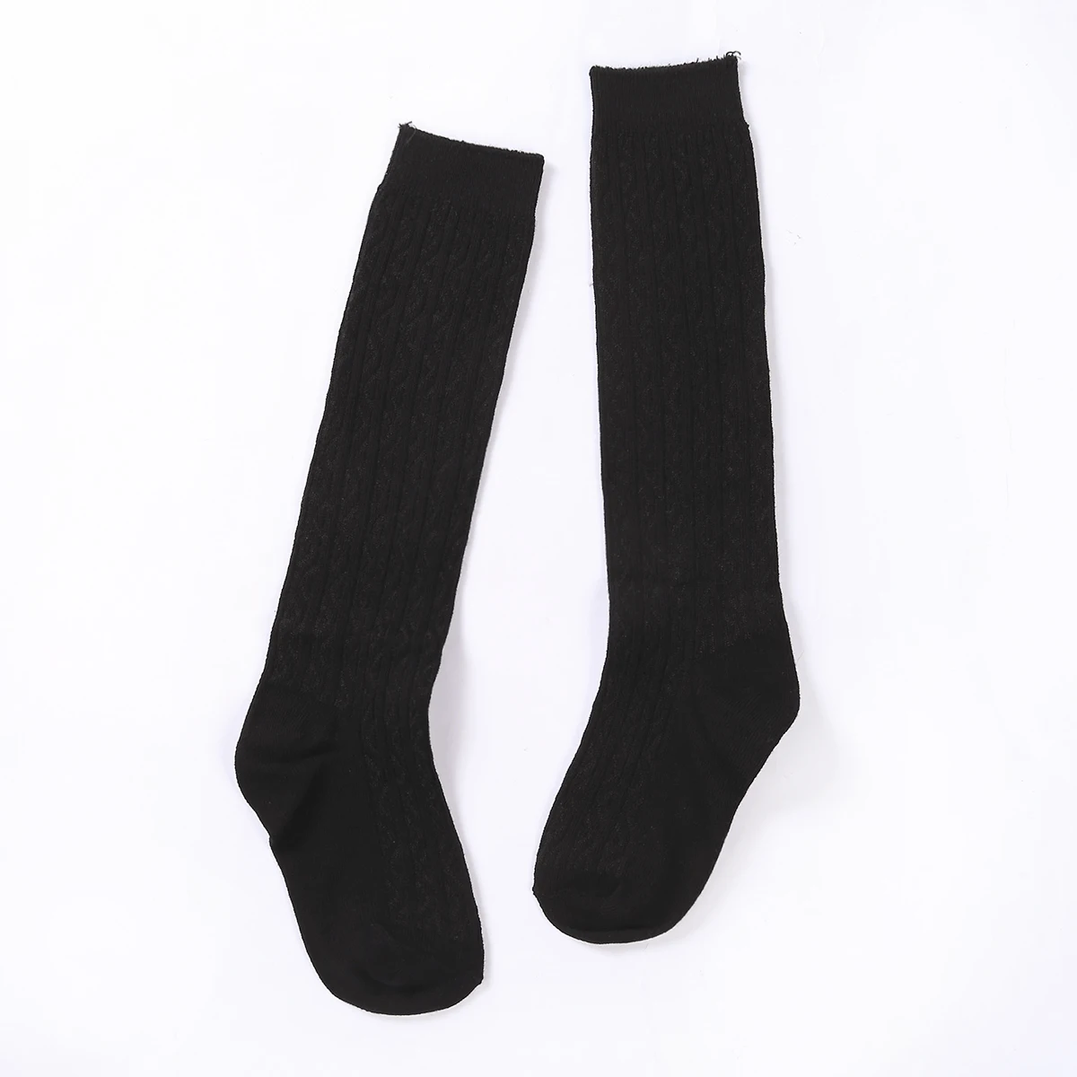 Cute Toddler Leg Warmers Soft Cotton Knit Knee High Anti-Slip Cozy Socks for Boys and Girls Pack of 2