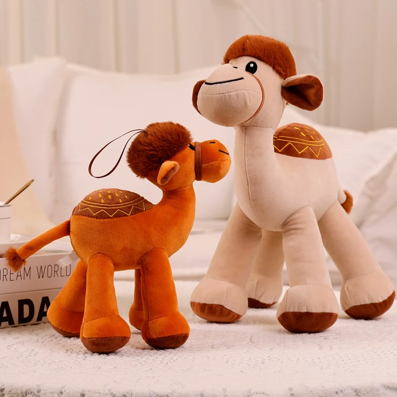 

25CM Cute camel Plush Kawaii Figure Toy Lovely Animal Stuffed Soft Plushie Dolls Birthday Gift For Children Kids Friends Decor