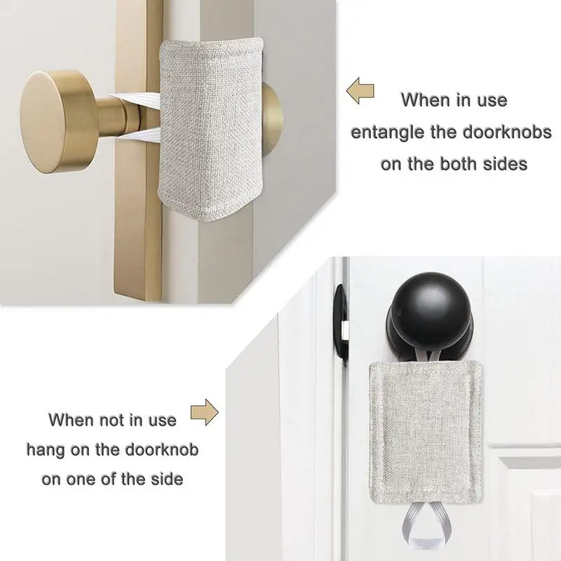 Door Silencer Cushion 3pcs/Set Quiet Closer Door Lock Cover Padded For Baby Comfort Quiet Closer Cushion Latch Cover