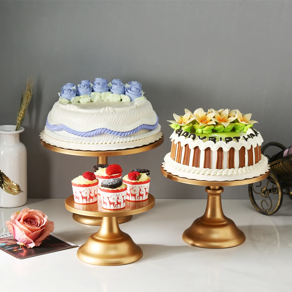 8/10/12 Inch Cake Stands Cupcake Plates for Wedding Afternoon Tea Birthday Dessert Tray Home Dinnerware Tray Table Decoration