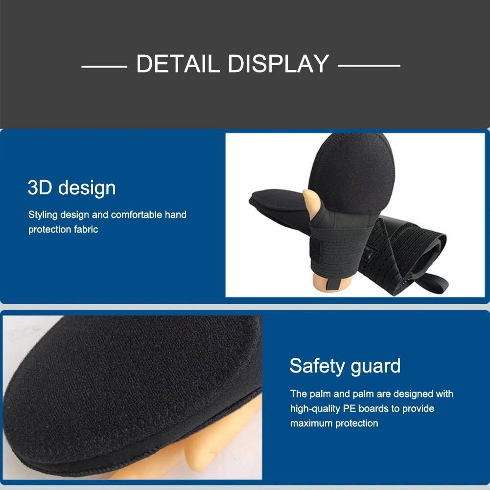 1Pc Baseball Sliding Gloves Breathable Baseball Sliding Mitt Wrist Support Hand Protection Right & Left Hand for Base Running