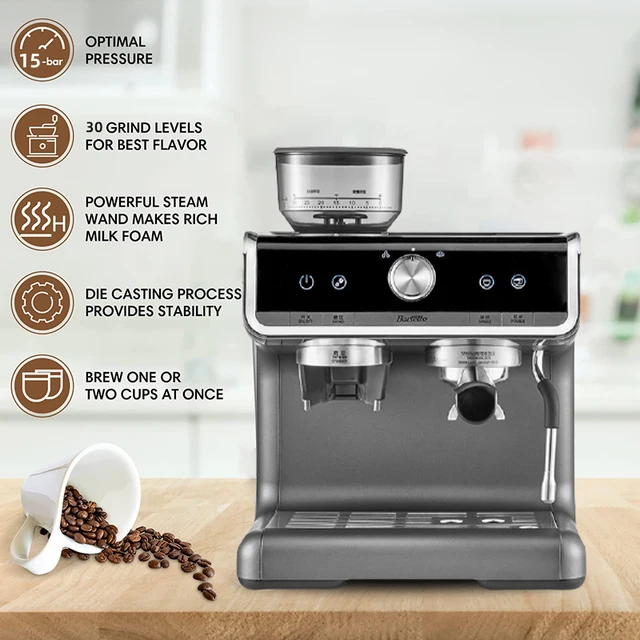 Breville Bean To Cup Barista Home Sale Commercial Electric Maker Express Espresso  Coffee Grinder Machine With Grinder Built In - AliExpress