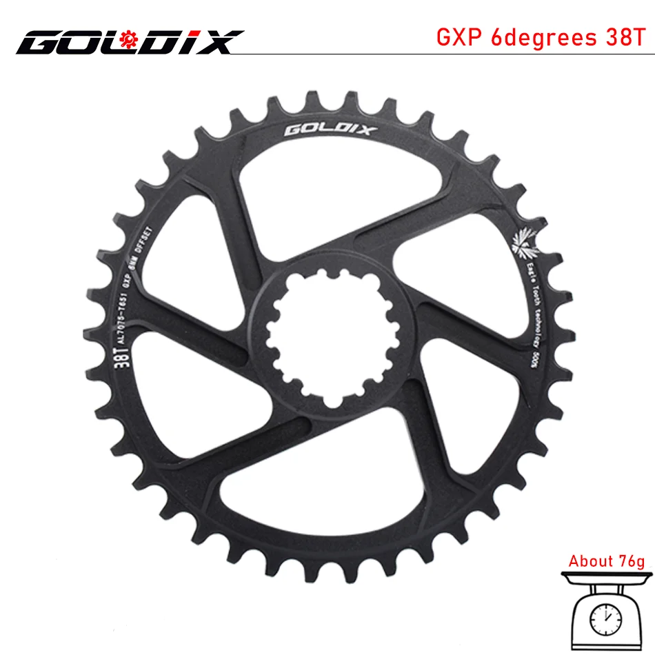 GOLDIX クランクセット 170 ミリメートルチェーンリング 30T 32T 34T