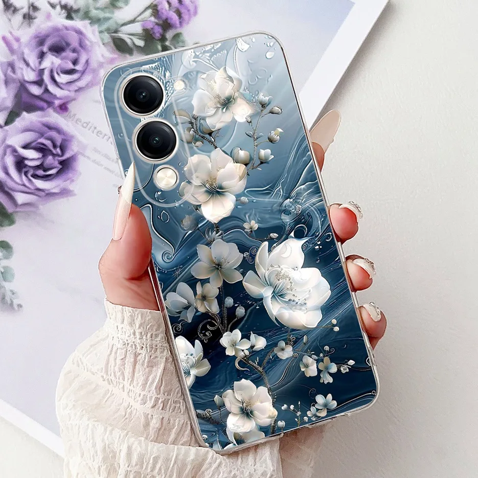 Cute Cat White Lion King Painted Soft Slim Phone Case