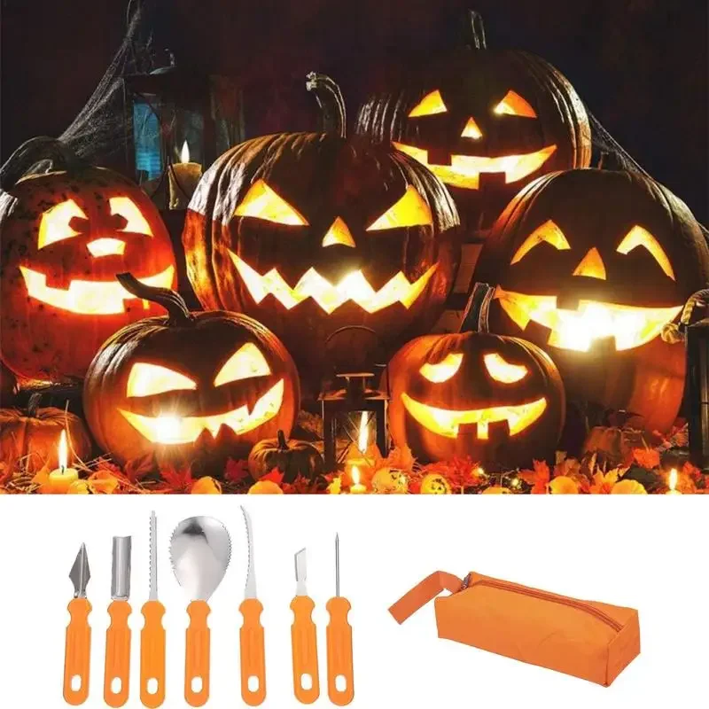 Halloween Pumpkin Carving Set Tools Pumpkin Carving Knife Adults Cutting Supplies Engraving Kitchen Cutting Dropshipping