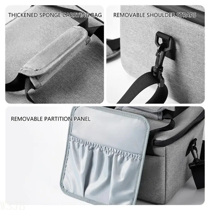 W3JB Wasserdichte Projektor-Tragetasche aus Oxford-Stoff für H-Serie, V-Serie, tragbare Aufbewahrungstasche mit mehreren Taschen – Detail 1