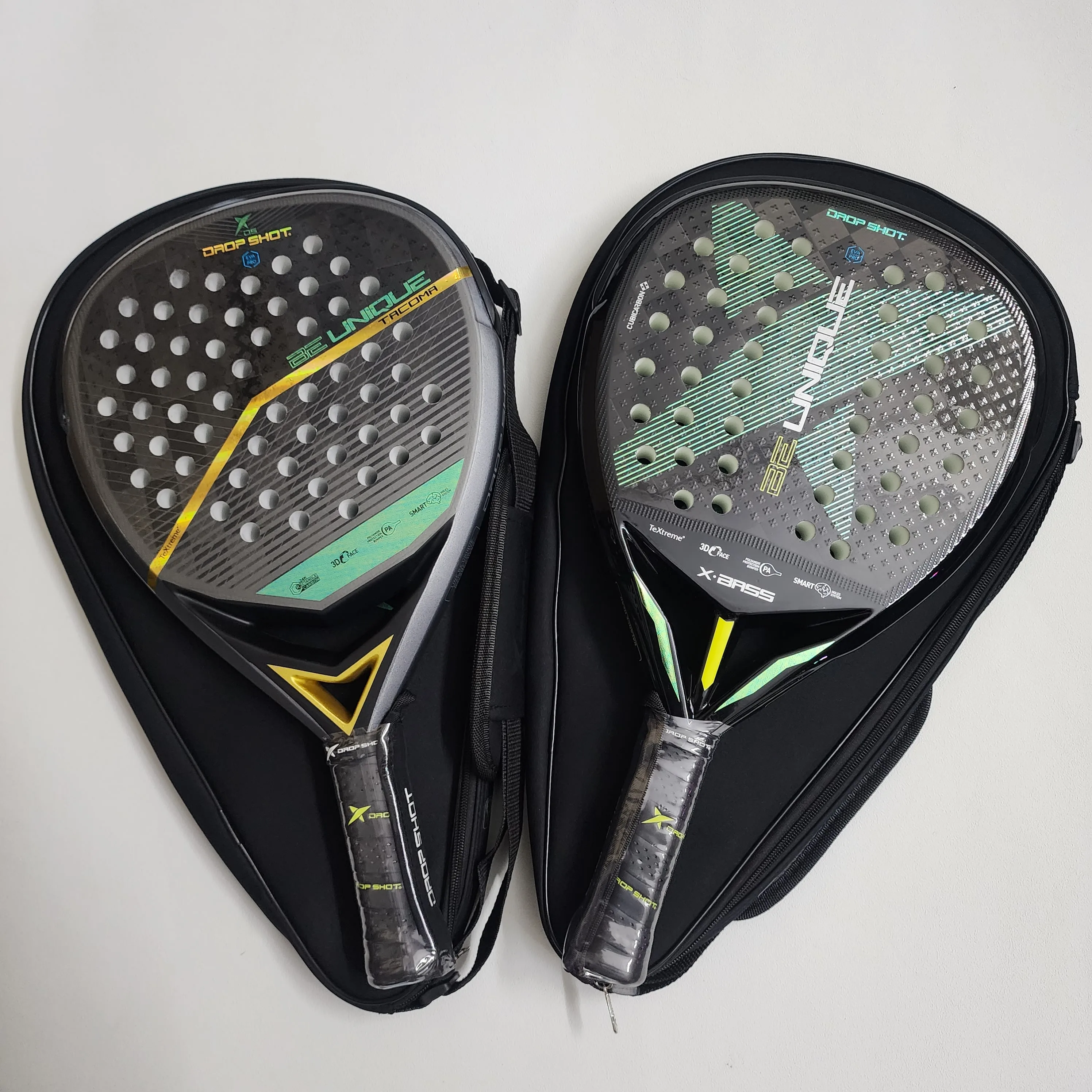 Padel Tennis Racket 12k Carbon Fiber Rough Surface High Balance EVA SOFT Memory Paddle