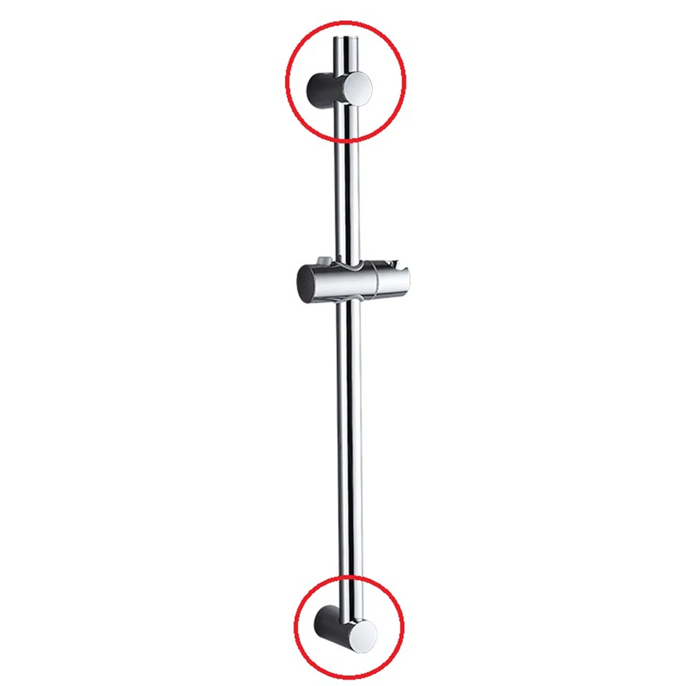 2 Piastre Di Supporto Per Soffione Doccia - Staffa A Parete In ABS Galvanico Bianco Argento