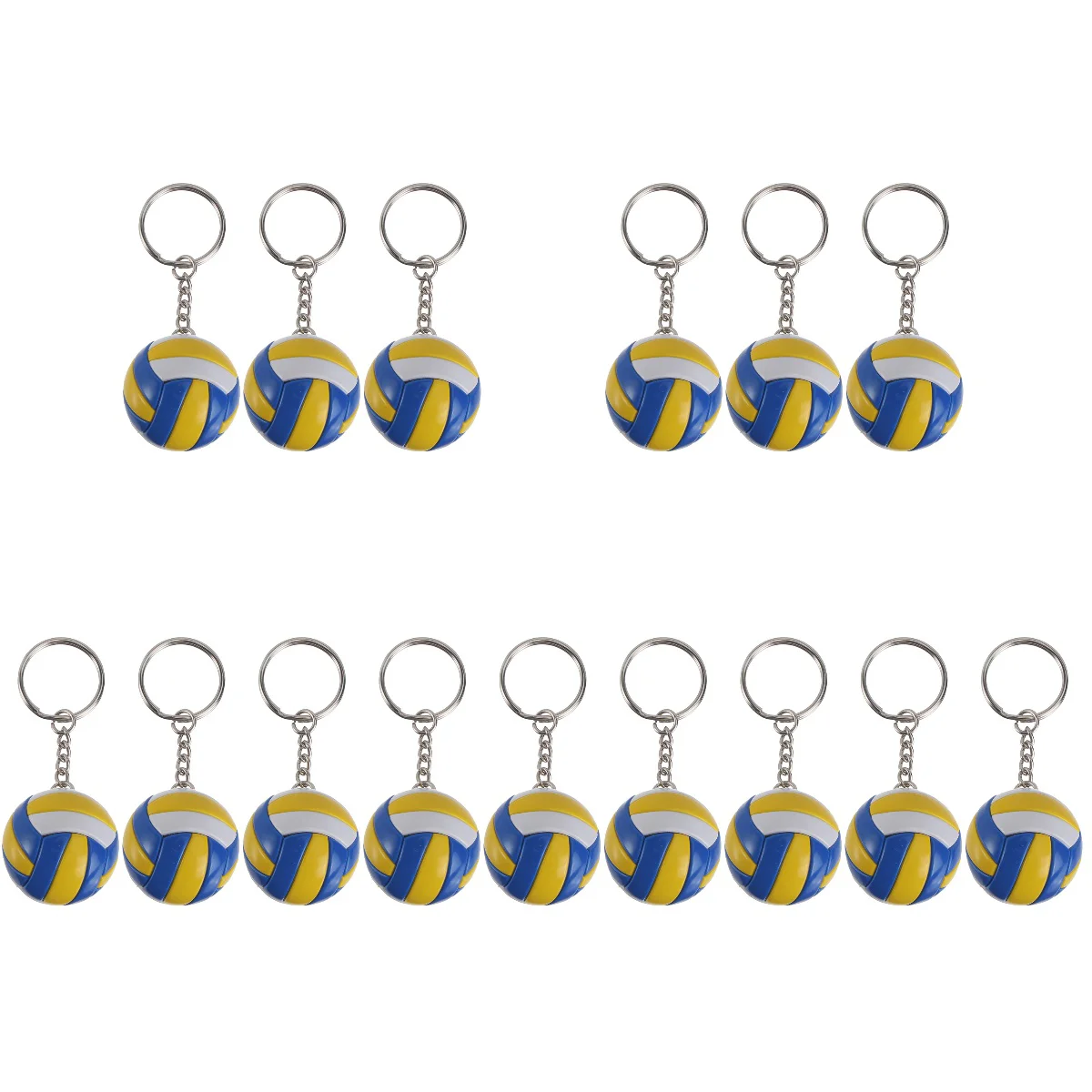 

5pcs volleyball keychains sports keyring: key fob holder volleyball pendant key fob bag charm simulation model 3pcs for sports