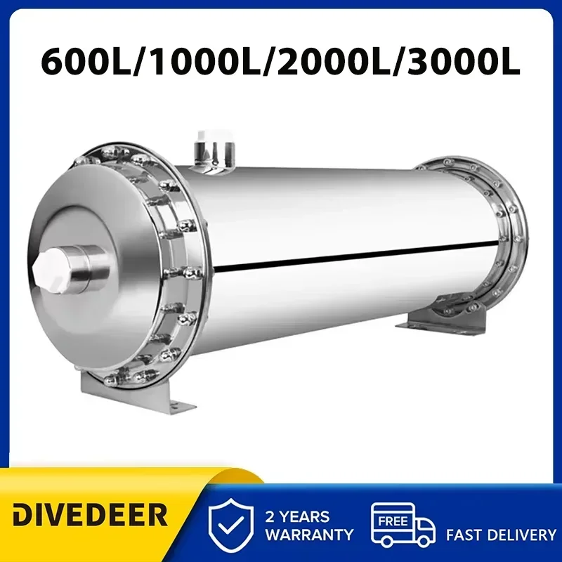 DIVEDEER 600L ~ 3000L filtre à eau domestique purificateur d'ultrafiltration en PVC avec tuyau lavable type eau potable directe cuisine