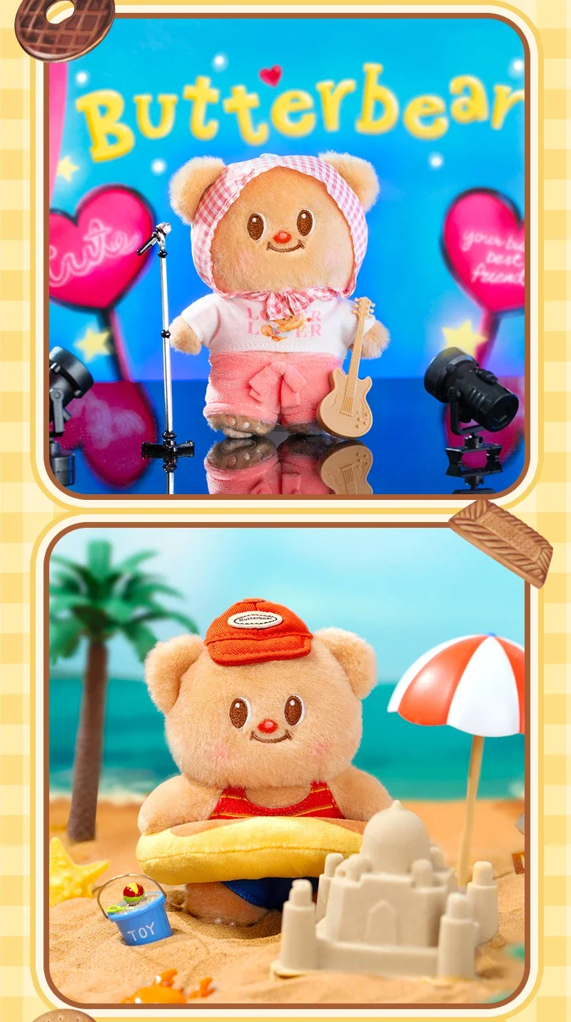 New Butterbear Buttery Days Series Blind Box Action Figures