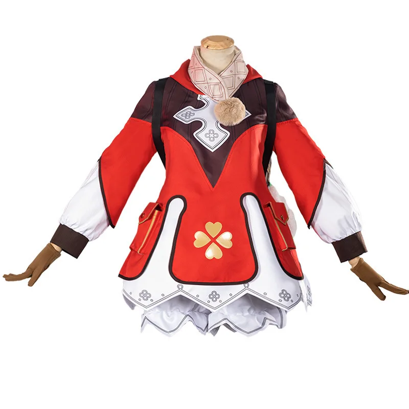 Genshin Impact: Klee | Red Short Dress Cosplay Costume 23 Genshin Impact Klee Short Dress Cosplay Costume