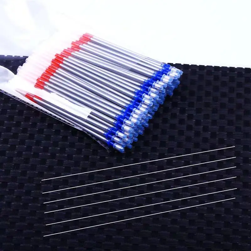 Permanent Marker 50Pcs/lot Silver Refill 1.0mm Fabric Leather Marker Textile Refill Patchwork Marking Eraserable Washable Handle
