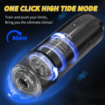 Automatic Male Masturbator Cup Thrusting Vibrating Rorating Modes Stroker Pocket Pussy Handsfree Blowjob Adult Sex Toys for Men