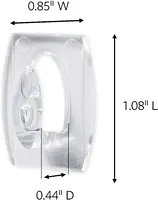 3M Command Clear Mini Hooks Damage-Free Hanging hook adhesive plastic hooks clear with command clear strips 2