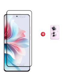 6 - in - 1 Tempered Glass 9H Full Cover Screen and Lens Protector for Reno 11F (1 Glass and 1 Len)