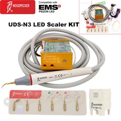 Woodpecker Dental Scaler Ultrasonic Build-in UDS-N3 LED Scaler Piezo Scaling Tips For EMS Dentistry Teeth Cleaning Whitening