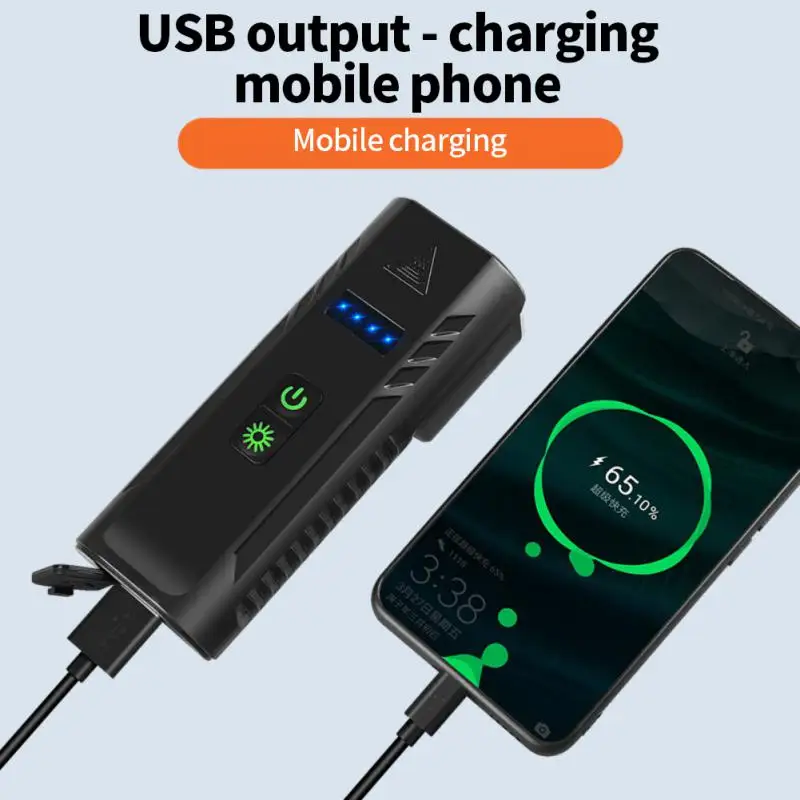 

Фонарь передний велосипедный, 5000 дБ, мАч, 8 режимов