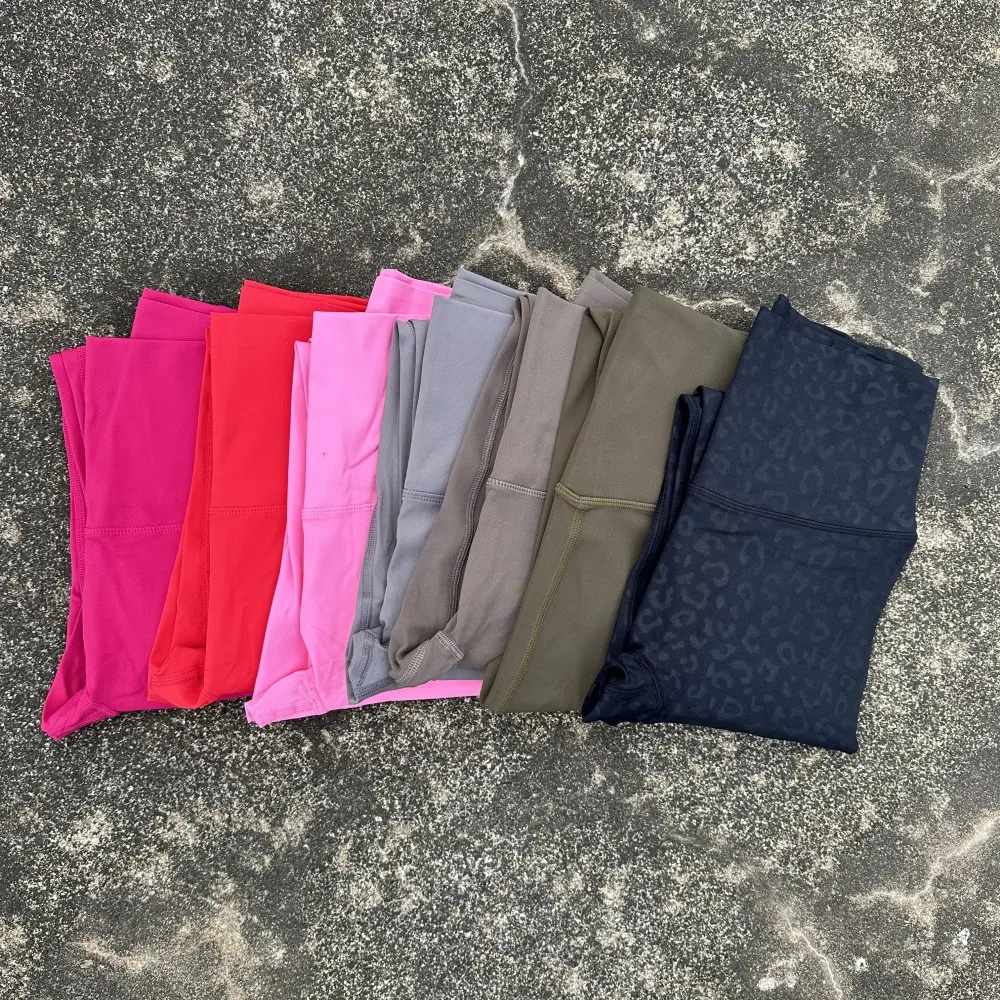 Solid Color soft Women Sport Pant Tight Butter High Waist Yoga Legging Athletic Gym Comprehensive Training Jog Back Waist Pocket 4
