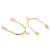 1 Pair Zinc Alloy Equestrian Spurs English Spurs Horse Riding Spurs 12*8*2cm - Gold & Silver 3