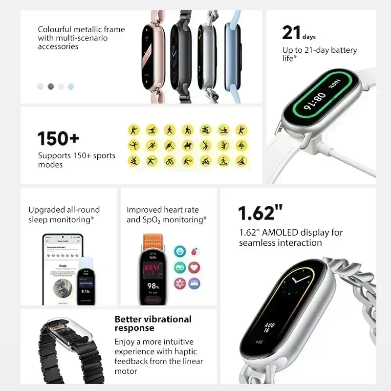 Xiaomi Smart Band 9: 운동과 건강 관리를 한 단계 업그레이드하세요