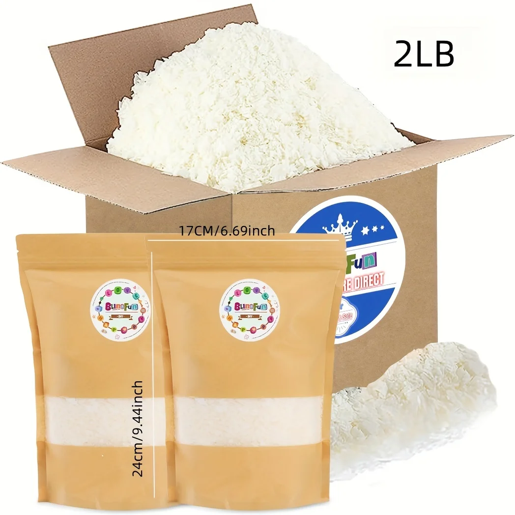 1LB/2LB Soy Candle Making Kit, Including Soy Wax, Cotton Candle Wicks, Wick Holder, Wick Sticker For DIY Handmade Candles