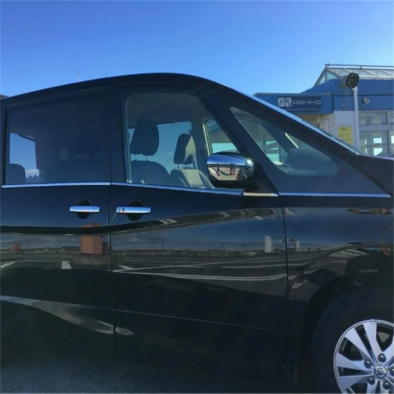 

WELKINRY For Nissan Serena C27 5th Generation 2016 2017 2018 2019 2020 2021 2022 Car Body Door Window Bottom Lower Trim
