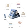 50pcs Clothes Storag Straps Lazy Folding Clothes Artifact Organizer For Wardrobe Bra Socks Storage Roll Elastic Band Cabinets 6