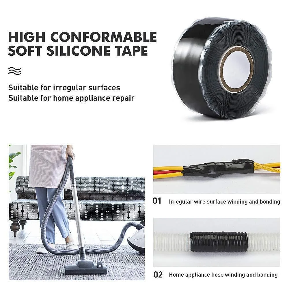 Description Picture 6 of itemSuper Strong Waterproof Stop Leaks Seal Repair Performance Silicone Adhesive Insulating Duct Tapes