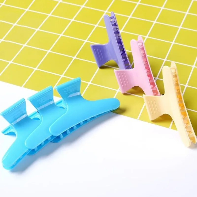 Salon Hair Clips Women Light Colorful Hairpin Styling Holding Tools Hairdressing Butterfly Clamp Solid Color Hair Accessories